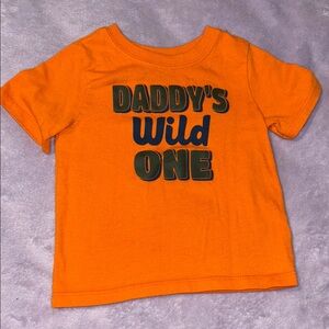 Garanimals Baby Bright Orange Daddy’s Wild One Graphic T-Shirt Size 18 Months